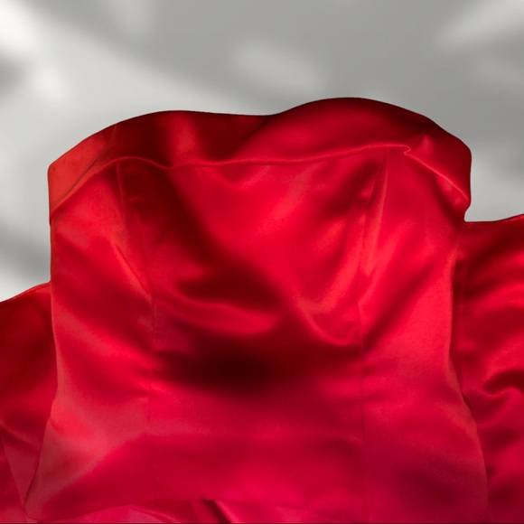 Vintage 2003 Prom/ spring formal/ bridesmaid dress- cherry red size 7/8 by Jump - Picture 3 of 7